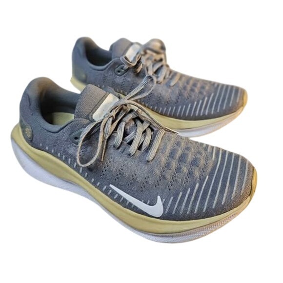 Nike React Infinity Run Flyknit 3 Men Grey Running Shoes Athletic Sneakers Sz 9